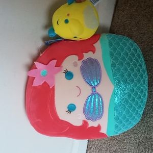 Ariel and Flounder squishmallow Ariel 10"(inch) and flounder 4"(inch)
